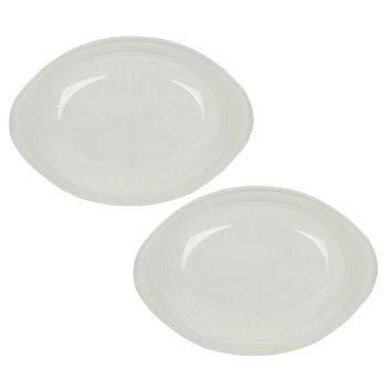 Corningware FWIII 2.5qt Clear Oval Plastic Replacement Lid (2-Pack)