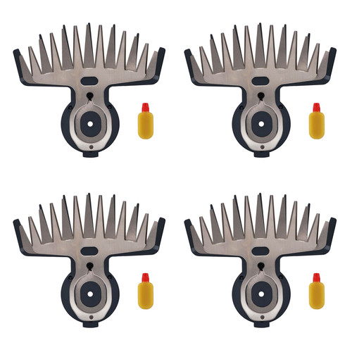 Makita 195267-4 Shear Blade Assembly Set Replacement Parts for XMU04 and MU04 (4-Pack)