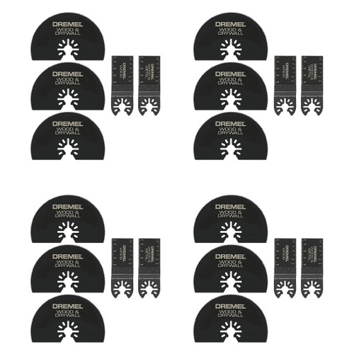 Dremel MM389 5-Piece Black Oscillating Tool Cutting Blade Assortment Kit- Perfect Cutter (4-Pack