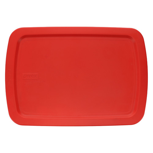 Pyrex C-233-PC 3qt Poppy Red Easy Grab Food Storage Replacement Lid - Made in USA