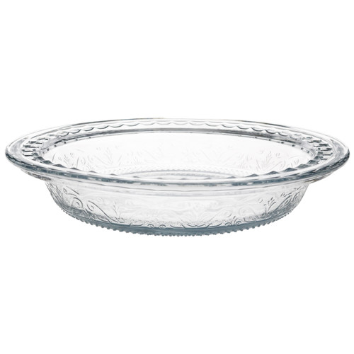 Anchor Hocking 13013L20 9.5 in. Laurel Embossed Glass Pie Dish