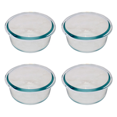 Snapware 7202R 1 Cup Total Solutions Glass Bowl (4-Pack) - Made in USA