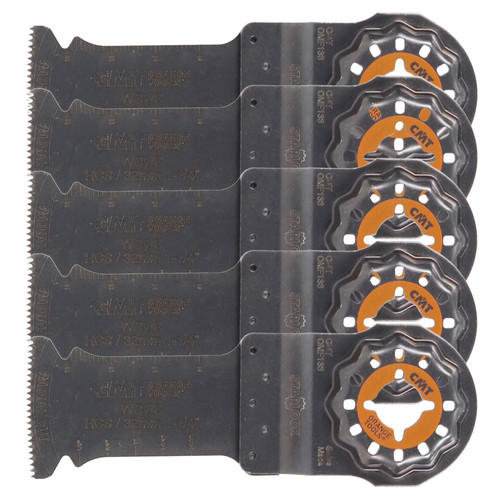 CMT OMF133-X5 1-3/8-Inch 5-Piece Plunge Cut Blade for Oscillating Multi-Tools