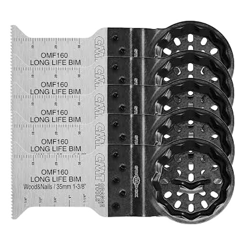 CMT OMF160-X5 1-3/8” Plunge Cut Blade for Oscillating Multi-tools (5-pack)