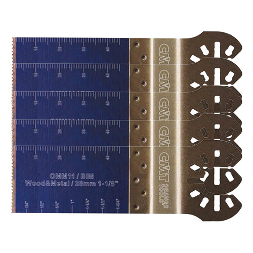 CMT OMM11-X5 5-piece Plunge & Flush-Cut Blade for Oscillating Multi-tools