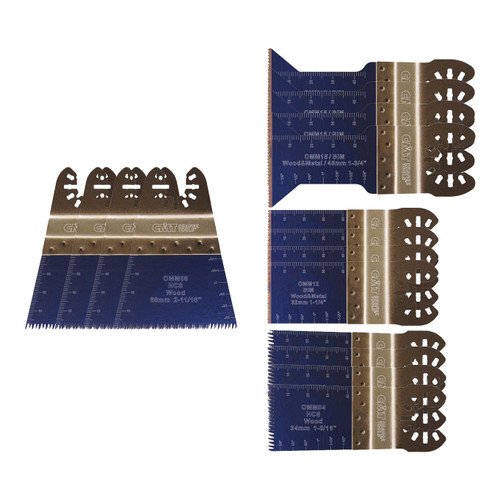 CMT OMM-X16 16-piece Multi-purpose Blade Set for Oscillating Multi-tools