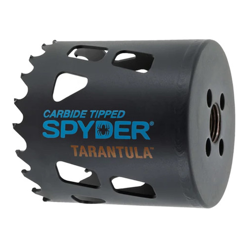 Spyder 600910CF 2-9/16-Inch Tarantula Carbide-Tipped Hole Saw for Corded & Cordless Drill/Drivers