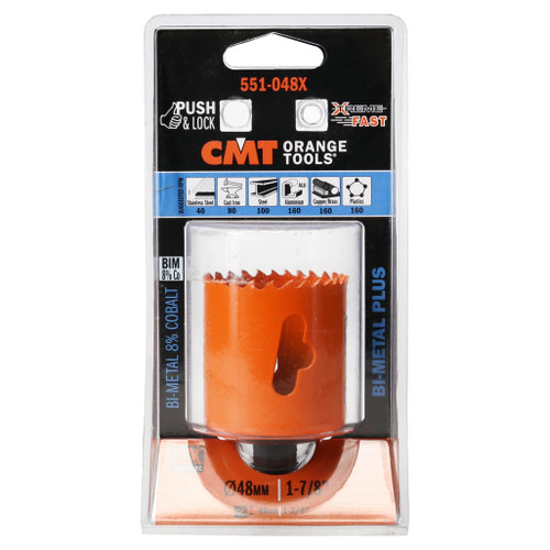 CMT 551-048X Bi-Metal Plus Hole Saw
