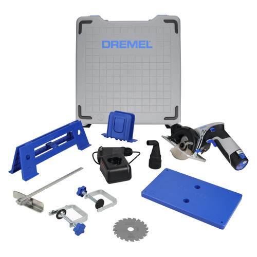 Dremel CS12V-S1C-DR-RT Blueprint Portable Saw Station with 12V Brushless Compact Circular Saw and Multi-Purpose Cutting Case