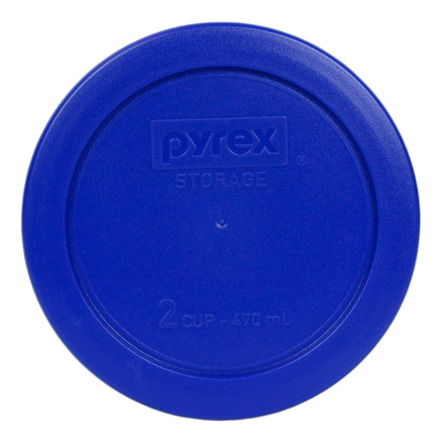 Pyrex 7200-PC Cobalt Blue 2 Cup, 470ml Round Plastic Replacement Lid