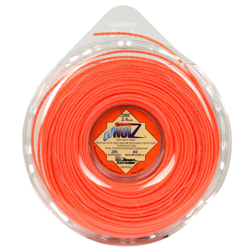 LoNoiz LN095DLG 0.095" 285ft Orange String Trimmer Line Made in USA