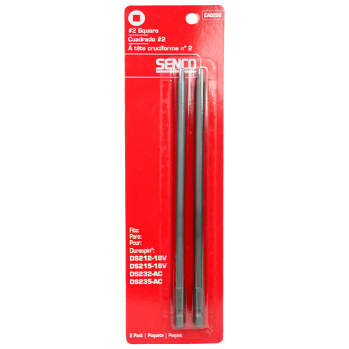 Senco EA0298 #2 Square Duraspin Drive 2ct Replacement Bit Set