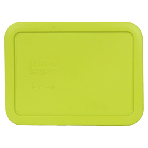 Pyrex 7210-PC Edamame Green Rectangle Plastic Food Storage Replacement Lid, Made in the USA