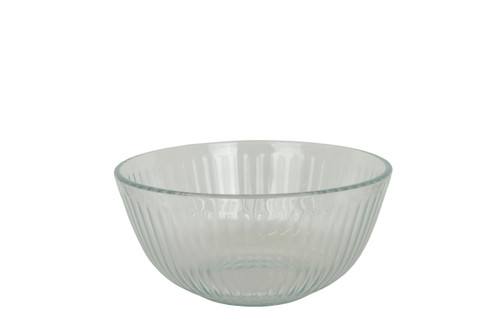 Pyrex 7403-S 2.5Qt/10 Cup Ribbed Glass Mixing Bowl