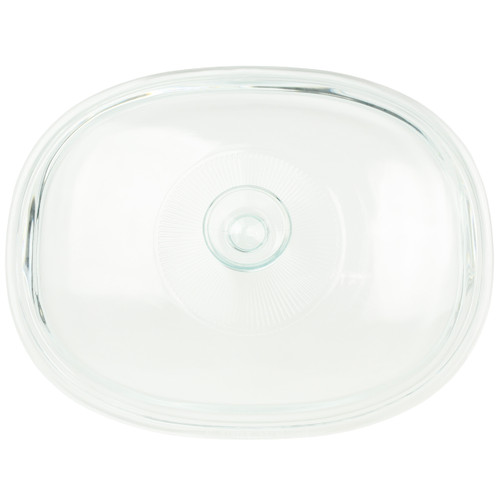DC1.5C Fluted Oval Clear Glass Replacement Lid