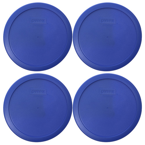 Pyrex 7402-PC 6/7-Cup Amparo Blue Food Storage Replacement Lid (4-Pack)