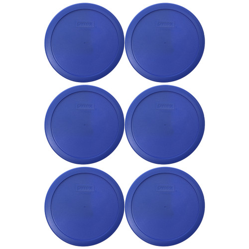 Pyrex 7402-PC 6/7-Cup Amparo Blue Food Storage Replacement Lid (6-Pack)