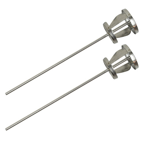 Jiffy Mixer ES 3/8" Shaft 2-5 Gallon 20" Stainless Steel Mixing Blade (2-Pack)