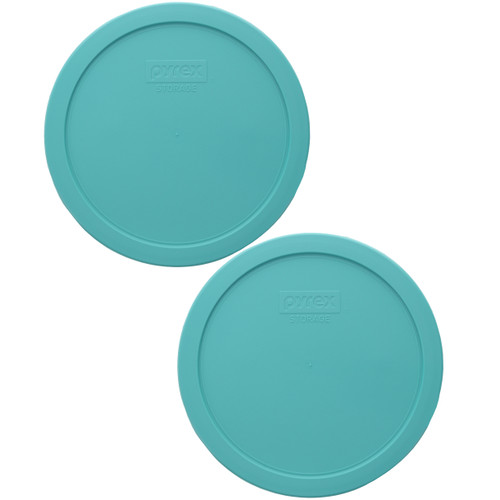 Pyrex 7402-PC Sea Glass Green Food Storage Plastic Replacement Lid (2-Pack)