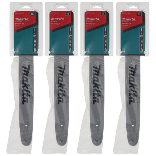 Makita E-00094 16" Guide Bar 3/8" .043" Replacement Tool Part for Models XCU02, XCU03, XCU04, XCU07, XCU08, XCU09 (4-Pack)