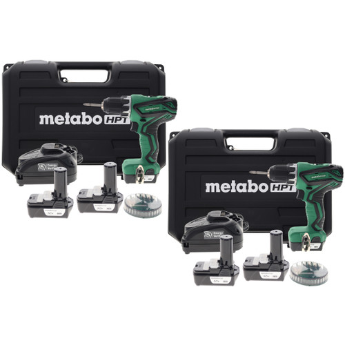 Metabo HPT DS10DFL2 10.8 - 12V Drill Driver Kit (2-Pack)