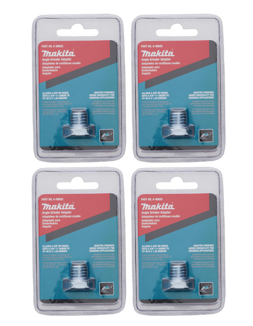 Makita A-98625 5/8in - 11 Arbor Small Angle Grinder Adapter (4-pack)
