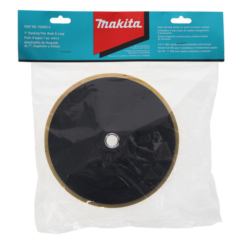 Makita 743052-5 7 in Hook and Loop Back Up Pad for 9227C PV7001C