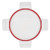 Pyrex 7201R-PC 4 Cup Freshlock Clear Plastic Lid with Red Gasket (2-Pack)