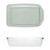 Pyrex 233-D 5qt Glass Baking Dish and 233-PC 3qt Sage Green Lid