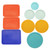 Pyrex (2) 7200-PC Sage Green Lids, (2) 7201-PC Lemondrop Yellow Lids, (1) 7402-PC Sea Glass Lid, (2) 7210-PC Pumpkin Orange Lids, (1) 7211-PC Cadet Blue Lid, (1) 7202-PC Jade Dust Green Lids