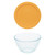 Pyrex 7401 3-Cup Sculpted Bowl & 7401-PC Lemon Drop Yellow Lid