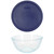 Pyrex 7403 Sculpted Glass Mixing Bowl & 7403-PC Blue Lid