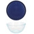 Pyrex 7403 Sculpted Glass Mixing Bowl & 7403-PC Blue Replacement Lid