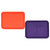 Pyrex 7210-PC 3-Cup Pumpkin Orange and Plum Purple Lids