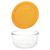 Pyrex 7201 4-Cup Glass Bowl & 7201-PC Lemondrop Yellow Lid