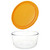 7201 4-Cup Glass Bowl & 7201-PC Lemondrop Yellow Lid