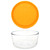 7201 Glass Bowl & 7201-PC Lemondrop Yellow Lid