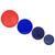 Pyrex 322-PC Blue 1qt, 323-PC Blue 1.5qt, 325-PC Cadet Blue 2.5qt, and 326-PC Red 4qt Mixing Bowl Lids