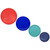 Pyrex 323-PC Sun Bleach Turquoise 1.5qt, 325-PC Cadet Blue 2.5qt, 322-PC Blue 1qt, 326-PC Red 4qt Mixing Bowl Lids