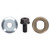 Bosch (1) 2610016801 Blade Screw, (1) 2610021327 Flange Plate, and (1) 2610012032 Inner Flange Plate for Multi-Tool SM20 Saw-Max