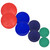 Pyrex (2) 322-PC 1qt Green, (2) 323-PC 1.5qt Blue, (2) 325-PC 2.5qt Cadet Blue, (2) 326-PC Red 4qt Mixing Bowl Lid - Made in USA