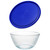 Pyrex 7402 6-Cup Sculpted Mixing Bowl and 7402-PC Cadet Blue Lid