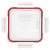 Pyrex 8704R-PC 4-Cup Clear Plastic  Lid with Red Gasket