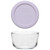 (1-Cup) Glass Bowl and Wisteria Purple Lid