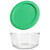 Pyrex 7200 & 7200-PC 2-Cup Glass Bowl and 2-Cup Bright Green Lid
