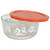 Pyrex Limited Edition 4 Cup Ghost Bowl with 7201-PC Pumpkin Orange Lid