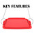 Pyrex C-233-PC Red 3qt Easy Grab Replacement Lid
