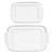 Pyrex 233 3Qt & 232 2Qt Glass Baking Dishes