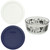 Pyrex 7201 4 Cup Football Fanatic Bowl with (2) 7201-PC Blue and White Lids