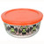 Pyrex  7201 4-Cup Bats Glass Bowl and 7201-PC Pumpkin Orange Plastic Lid Cover
